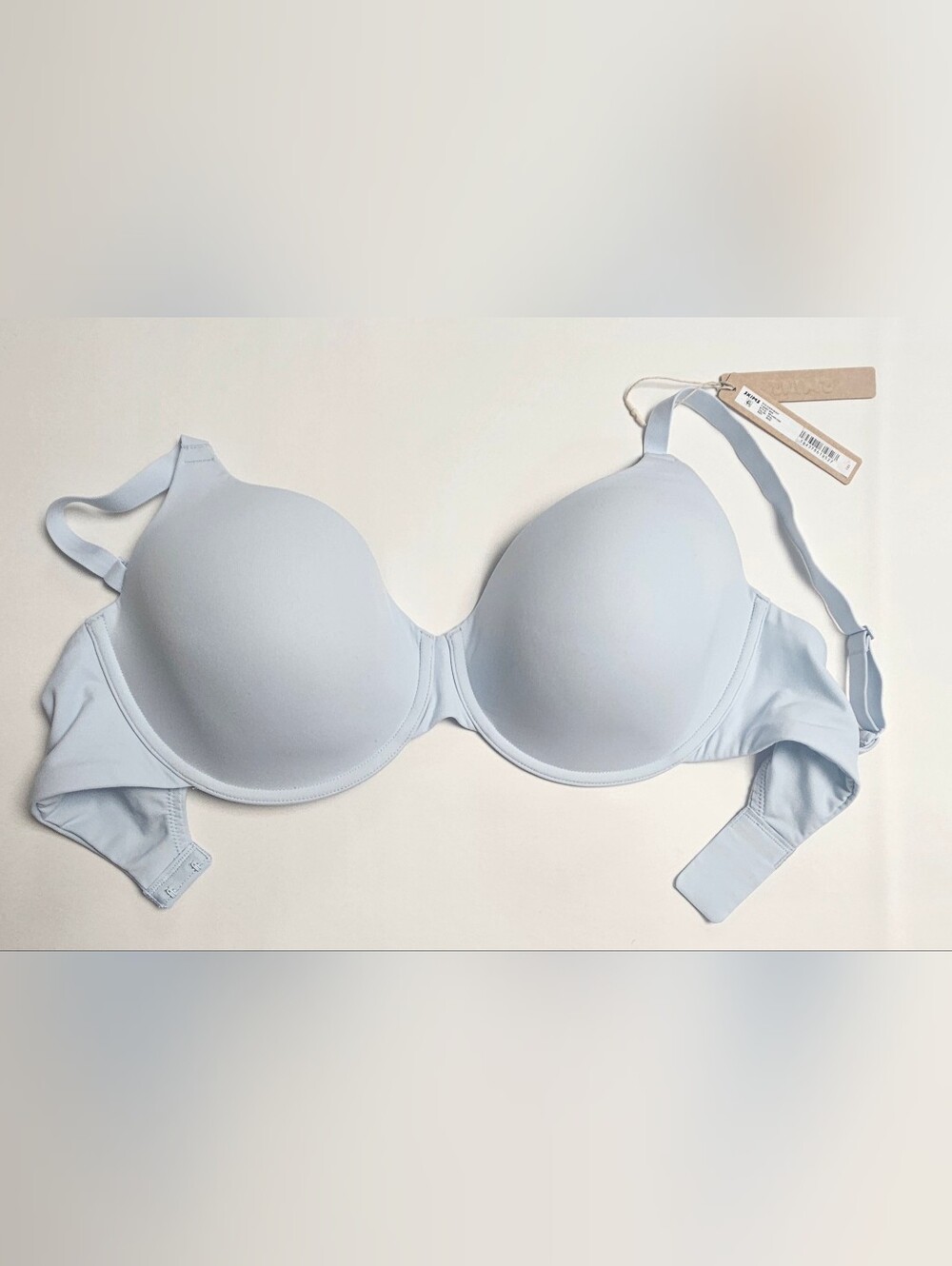 NWT Skims Light Blue Smooth Seamless T-Shirt Underwire Bra, 36DD